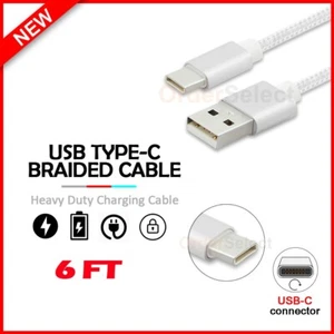 6FT USB Type-C Thick Charger Cable Cord for Phone Motorola Defy/ Edge / Edge+ - Picture 1 of 6