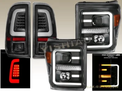11-16 FAROS PROYECTOR LED SWITCHBACK FORD F250 F350 450 SUPERDUTY LUCES TRASERAS Foto 1 de 4