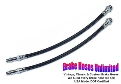 FRONT BRAKE HOSES Dodge Charger 1966 1967 1968 1969 - Front Drum - Image 1 of 2