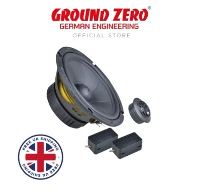 Ground Zero GZIC 165.2 - 16.5cm 6.5" 150 Watts 2 Way Component Car Speakers - Image 1 of 4