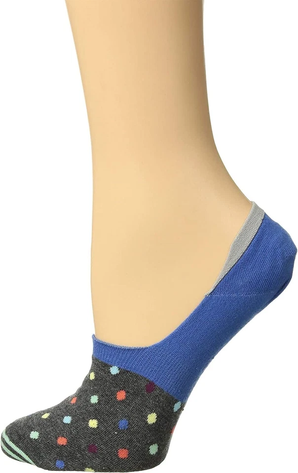 Meias Happy Socks Femininas 179752 Forro de Ponto Sem Exibição Cinza/Multi Tamanho 9-11 - Imagem 1 de 1