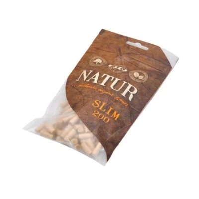 GREENGO NATUR Organic ECO Slim Filters, biodegradable, 3 packs(600 pcs) - UNBLEACHED