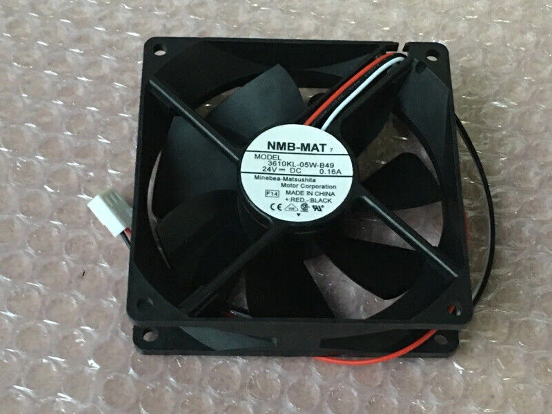 For NMB-MAT 3610KL-05W-B49 92*92*25MM 9CM 24V 0.16A 3Pin Cooling Fan - Image 1 of 1