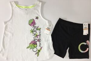 Calvin Klein Performance Girls 2 Piece Outfit Size 7