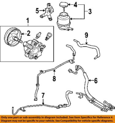 Bomba de dirección asistida usada se adapta a: Toyota Avalon 2005 grado A Foto 1 de 2