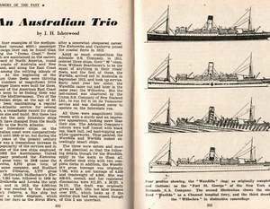 AUSTRALIAN TRIO: WANDILLA, WILLOCHRA - SEA BREEZES magazine REVIEW 5/1955 - Picture 1 of 3