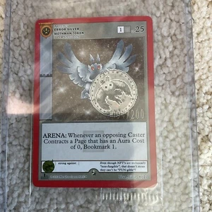 Tarjeta promocional exclusiva Metazoo Error Silver Mothman Token 094/200 serializada - Imagen 1 de 3
