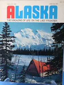 Alaska Magazine February 1976 Life on the Last Frontier Plastic Protective Sheet - Picture 1 of 3