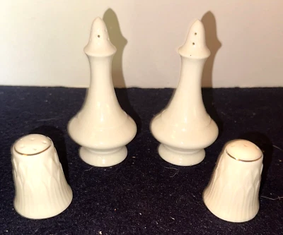 (2 juegos) AGITADORES DE SAL Y PIMIENTA LENOX (funciona con solitario y otros patrones) Foto 1 de 3