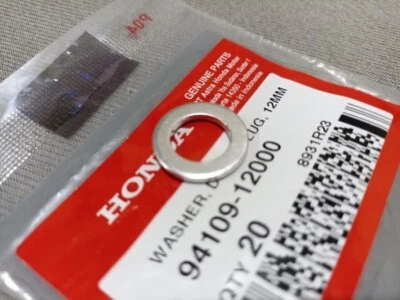 Piezas originales Honda PCX 125 2010-2020 lavadora desagüe tapón 12 mm 94109-12000 Foto 1 de 4