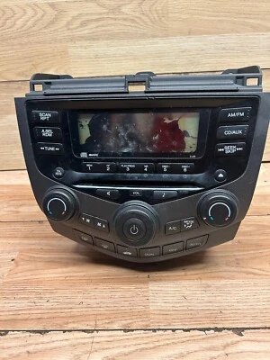 Honda Accord mk7 Type-s 2003 2.4 i-VTEC Radio Heater Control Panel For Repair - Image 1 of 2