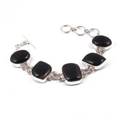 Pulsera GS Ónix Negro Diseñador Pulsera Moda Artículo Joyería Foto 1 de 3