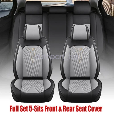 Fundas de asiento de coche para Mazda 3 6 CX-3 CX-5 CX-30 CX-50 PU cuero 5 asientos gris Foto 1 de 4