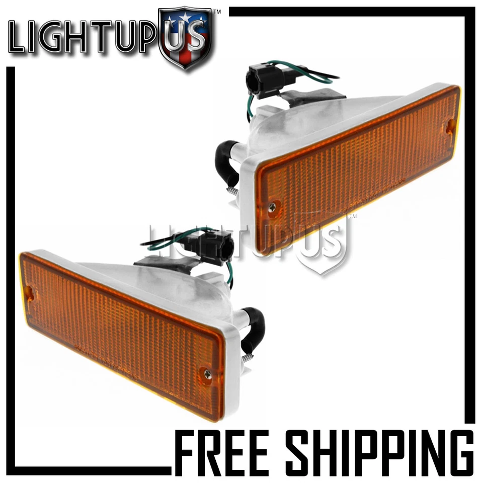 Fits 1988-1995 NISSAN PATHFINDER PICKUP Left Right Sides Pair Park Signal Lights - Imagem 1 de 1