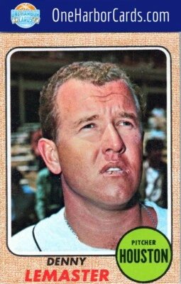 1968 Topps Houston Astros #491 Denny Lemaster - Image 1 of 2