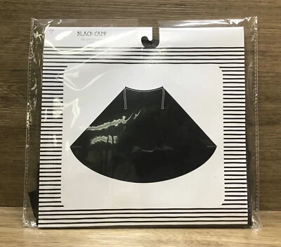 Kids' Satin Black Cape Dress Up Party Halloween Costume Ages 3+ - Image 1 of 2