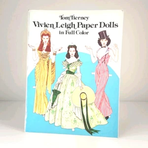 VIVIEN LEIGH PAPER DOLLS, Tom Tierney   in Full Color    Uncut   1981 - Picture 1 of 4