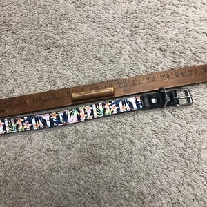 Collar de perro grande de cuero y nailon Margaritaville nuevo - Imagen 1 de 9