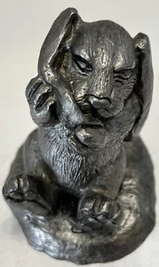 80er Jahre Ricker Zinn Hase Häschen Kau Ohr Figur Sammlerstück - Bild 1 von 5