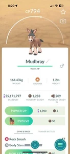 AMAZING! ✨ REGULAR MUDBRAY!!! ✨ - PKMN GO!!! - NOT REGISTERED!!! - Picture 1 of 2