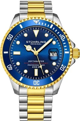 Stuhrling Men's  Automatic 883 DEPTHMASTER Professional Dive Watch - image 1 of 4