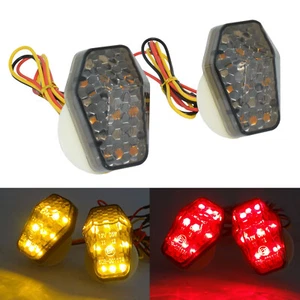 LED Flush Mount Turn Signals Light For SUZUKI GSX250R GSX-S 750 1000 SFV650 DR-Z - Picture 1 of 8