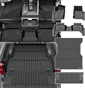 3D Accessories TPE Floor Mats+Bed Mat+Tailgate Mat For Toyota Tacoma 2024-2025 - Bild 1 von 9