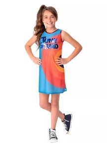 Space Jam Tune Squad Jersey Custome Dress by Rubie's, Size M 8-10, NEW! - Picture 1 of 5