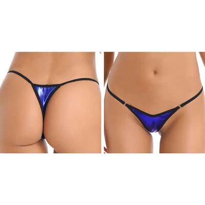 Slip donna micro perizoma elastico in vita perizoma perizoma bikini estremi - Immagine 1 di 2