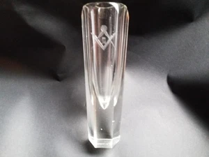 Altes FREIMAURER Logenglas. Sehr groß c. 16,5 cm. Um 1897 - Bild 1 von 2