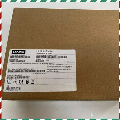 Lenovo 7XB7A00044 00YK033 ThinkSystem 3.5" 6TB 7.2K SAS 12Gb Hot Swap 512e HDD - Image 1 of 4