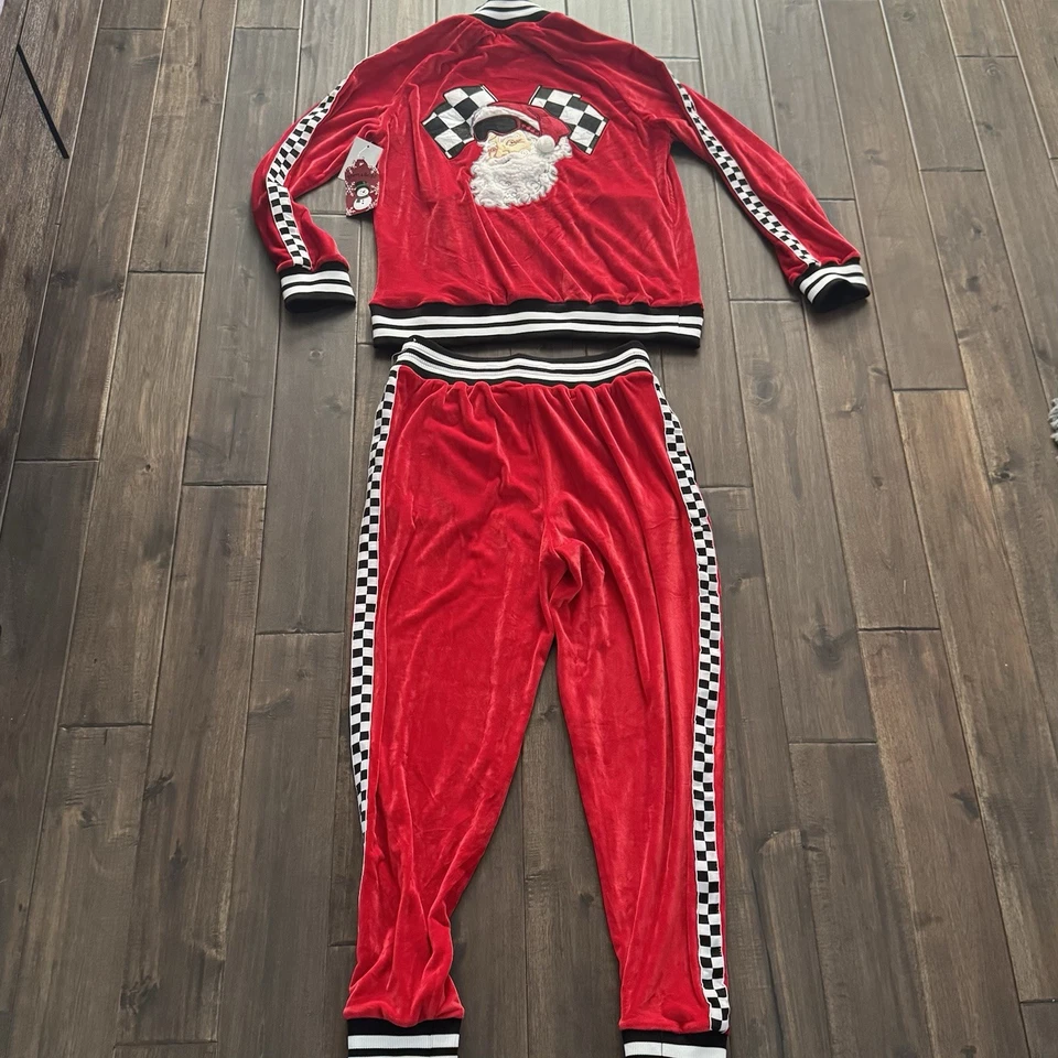 Chándal Blizzard Bay Para Hombre Terciopelo Carreras Santa Feo Navidad M Nuevo Con Etiquetas Foto 1 de 4