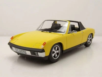 VW Porsche 914-6 1973 Giallo Modellino 1:18 Norev - Immagine 1 di 4