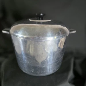 Vintage Magnalite GHC 7 1/2 Quart 7,5 Aluminium 7 Liter Suppentopf mit Deckel - Bild 1 von 9