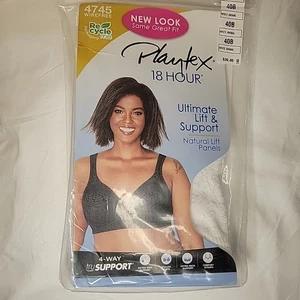 Playtex 18 Hour Bra 40B White Wirefree Ultimate Lift And Support Womens 4745 - Picture 1 of 5