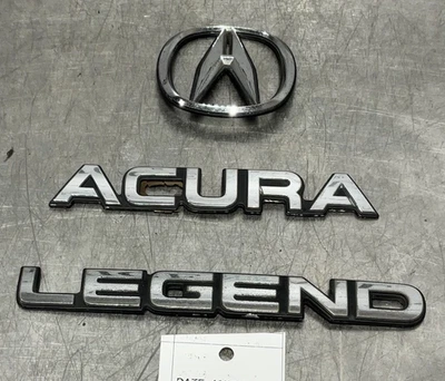 1991-1993 ACURA LEGEND COUPE SEDAN CHROME REAR TRUNK EMBLEM BADGE LOGO OEM - Image 1 of 4