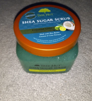 Exfoliante de azúcar de karité sorbete melocotón Tree Hut 18 oz ultra hidratante y exfoliante Foto 1 de 4