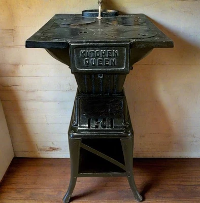 Cocina Antigua Queen, Estufa de Hierro Fundido, No. 801 Foto 1 de 4