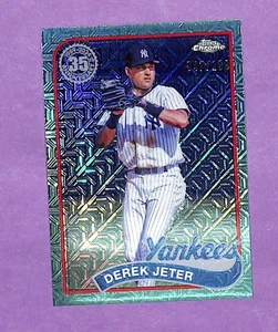 2024 Topps #2T89C-25 DEREK JETER CHROME SILVER PACK AQUA /199 - Picture 1 of 2