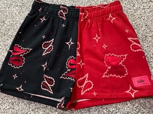 NEW Nike Sportswear Fleece Trend Bold Red Bandana Shorts DV9651-010 Size XL - Picture 1 of 4