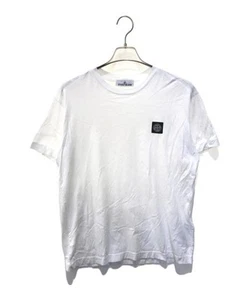 Stone Island Herren T-Shirt weiß mit kleinem Logo, weiche Baumwolle, Gr. L - gebraucht - Bild 1 von 5