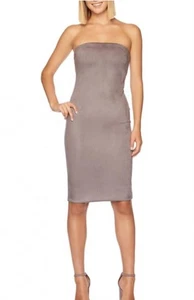 Susana Monaco Tube Faux Suede Dress Midi Size M - Picture 1 of 4