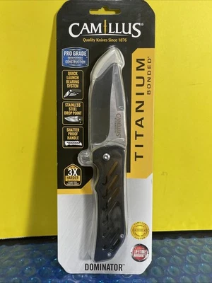 Camillus Titanium Dominator II EDC Tactical Folding Knife E1 - Image 1 of 2