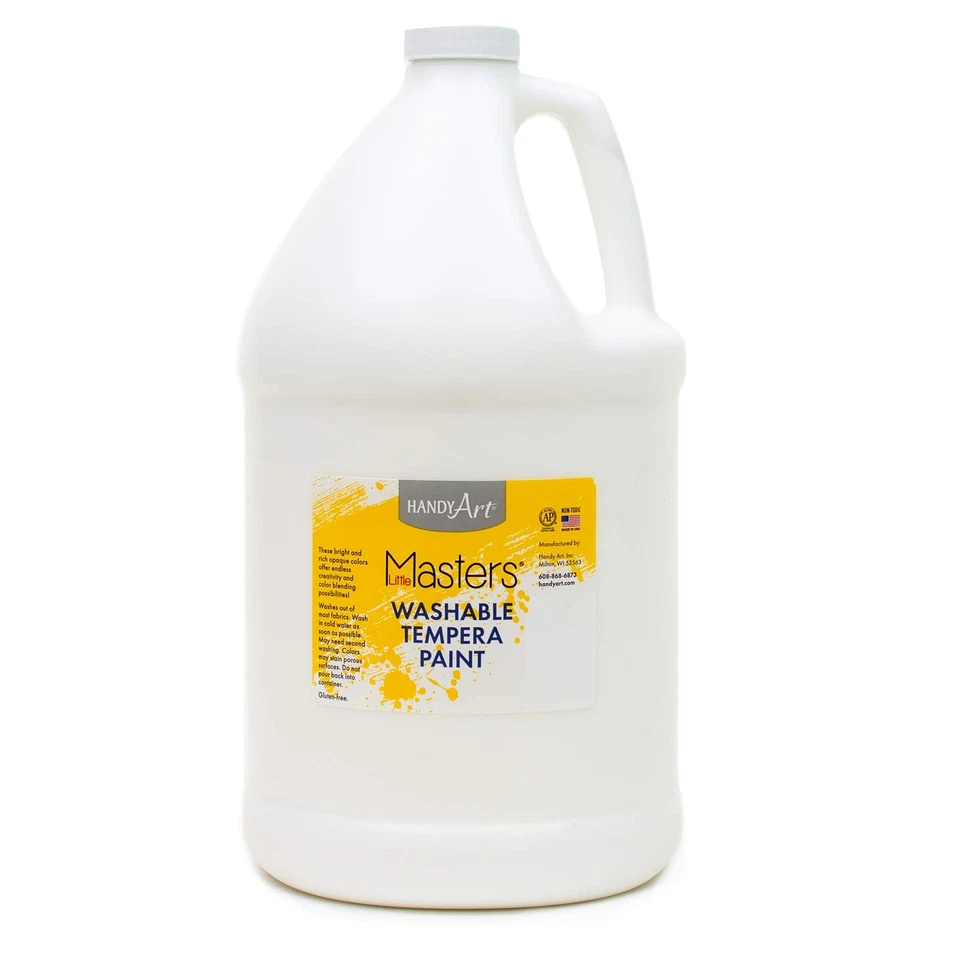Little Masters Tempera Paint, 1 Gallon (Pack of 1), White 128 Fl Oz - Image 1 of 1