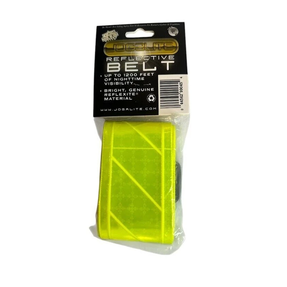 Jogalite Reflective Belt 2" Wide 1200' Nighttime Visibility Bright Yellow USA - Image 1 of 4