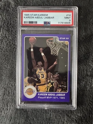 Star Kareem Abdul-Jabbar #14 1985 PSA 9 como nuevo Foto 1 de 2