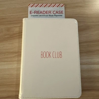 Vivitar Cream 6.8" Kindle Paperwhite Estuche Lector Electrónico "BOOK CLUB" M76 Foto 1 de 2