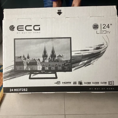 ECG Fernseher 24 Zoll LED Sat/Kabelreceiver wie neu mit Ovp. - Bild 1 von 2