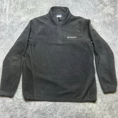 Pullover Columbia Steens Mountain media cremallera para hombre L negro polar bolsillos exteriores Foto 1 de 4