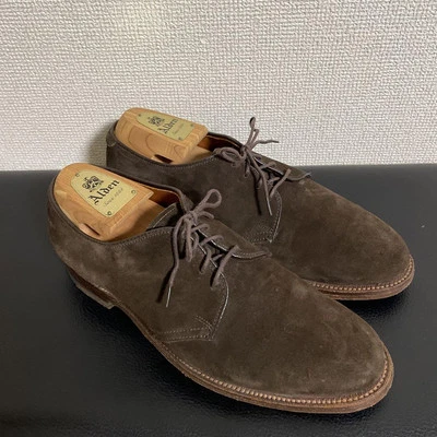 Zapatos de vestir Alden para hombre 26490 mocasines gamuza marrón oscuro US7.5D auténticos de Japón Foto 1 de 4